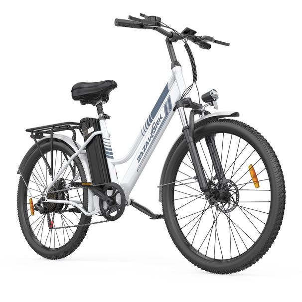 ZAZAWORK C26 Pro Electric Bike For Women, 36V 20Ah Removable Battery_desvips.com