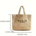 Casual Hot Large Capacity Straw Tote Designer Letters Women Handbags Handmade Woven Summer Beach Bag Big New Shopper_desvips.com