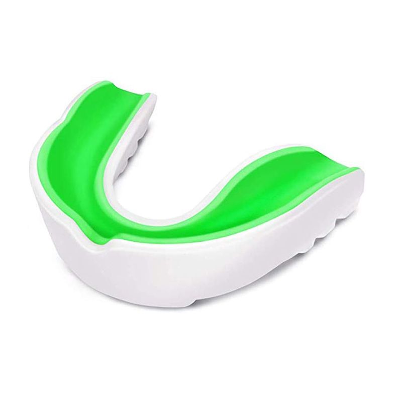 EVA Adult Two Tone Sports Mouthguard Football Martial Arts Fighting Shock Absorbing Soft Odourless Comfortable Protective Gear_desvips.com