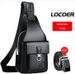 Men's Charging Chest With Wallet Fashion Casual Single Shoulder Leather Crossbody Waterproof Waist Bag_desvips.com