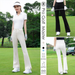 2025 Flared Long Golf Autumn Winter Clothing Sports Clothes Pants Women's Set_desvips.com