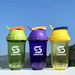 Protein powder Shaker cup Sports fitness cup Milkshake cup with stirring ball plastic cup_desvips.com