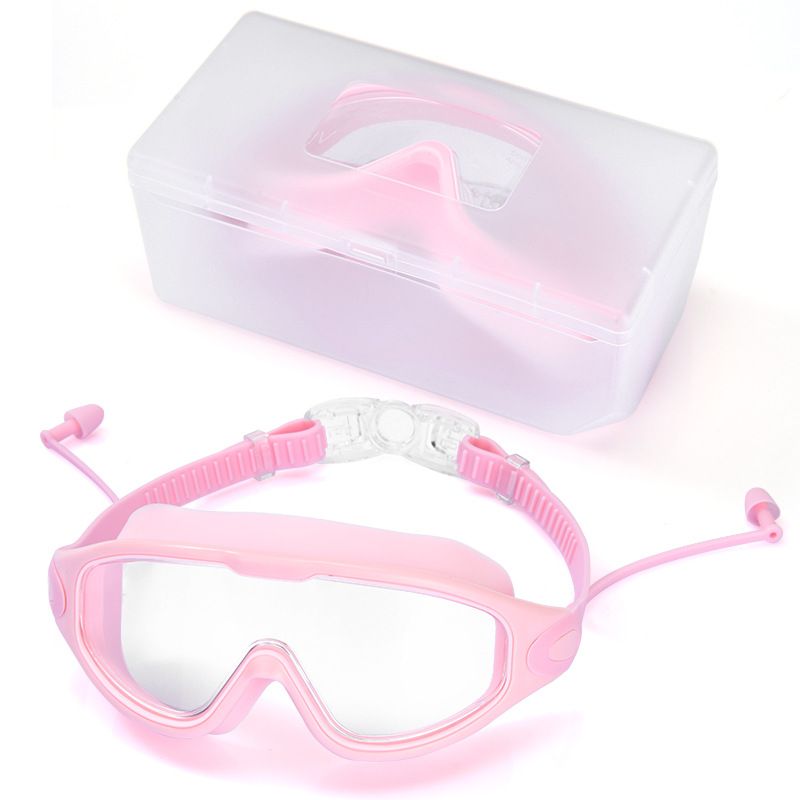 New Large Frame Colorful Adult Swim Goggles For Men Women, Waterproof, Anti-Fog, High Definition, Professional Swimming_desvips.com