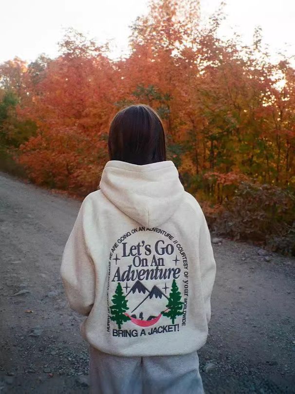 2025 Concert Lets Go Back Print Merchandise Hoodie Versatile Casual Style Couple Top Hot Sale_desvips.com
