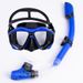 Snorkeling equipment Diving mirror Snorkel set Large frame silicone diving mask Full dry snorkel_desvips.com