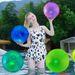 Glow-in-the-Dark Beach Ball - Thickened PVC Light-Up Water Play Ball For Pool Parties Outdoor Summer Games & Night Swimming_desvips.com