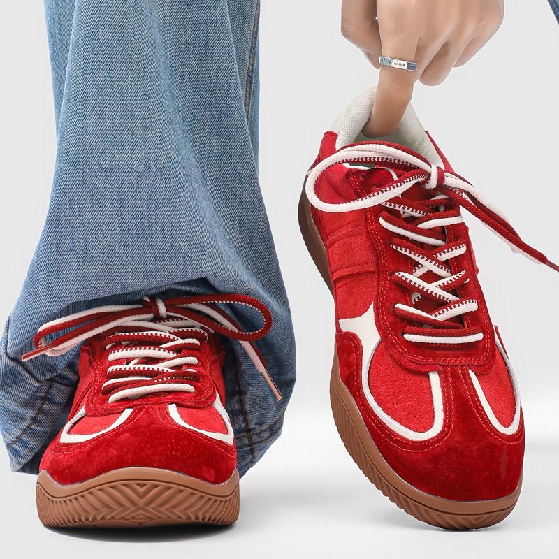 Men Casual Designer Sports Training Shoes GAT German Traine Lace Up Suede Leather Classic Retro Outdoor Driving Flats_desvips.com