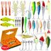 Shark Scavenger|24-piece Lure Soft Bait, Sequin Accessories, Bait Set, Holiday Fishing Gear Gift Box, Cross-border_desvips.com