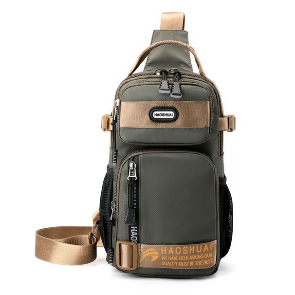 Outdoor Large Chest 2023 New Arrival Men Casual Shoulder Oxford Cloth Crossbody Bag Multifunctional Waterproof Rucksack_desvips.com