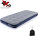 QDH Mattress Inflatable Flocked Surface Travel Sleeping Pad Air Bed For Outdoor Camping Tent Guest TravellingNavy Blue_desvips.com