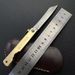 with Brass Handle Stainless Steel Keychain Portable Sharp Fruit Folding Knife_desvips.com