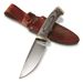 Old Timer Heritage Series 169OT 10.25-inch Fixed Blade Knife With Stainless Steel Drop Point Blade, Laminate Wood Handle, Full Tang Design, And Leathe_desvips.com