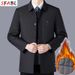 Thicken Padded Social Jackets Jacket Windbreak Fleece Lining Blazers For Men Business Luxury Men's Winter Coat XXXL_desvips.com