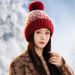 2023 Korean Syle Auumn Winer Cue Pom Cold-proof Fashion Jacquard Fleece-lined Warm Women Chrismas Casual Knied_desvips.com