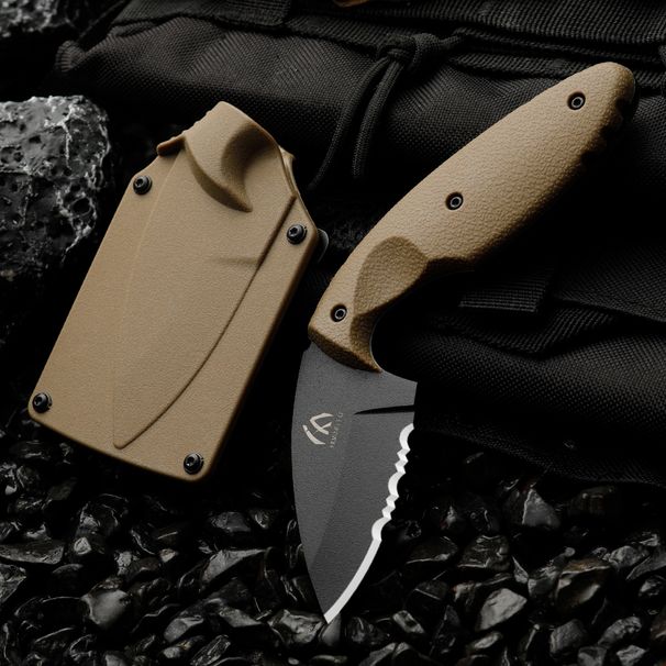 Simple Portable Straight Knife With Sheath Storage, Anti Slip And Comfortable Handle, Outdoor Outing, Fishing,_desvips.com