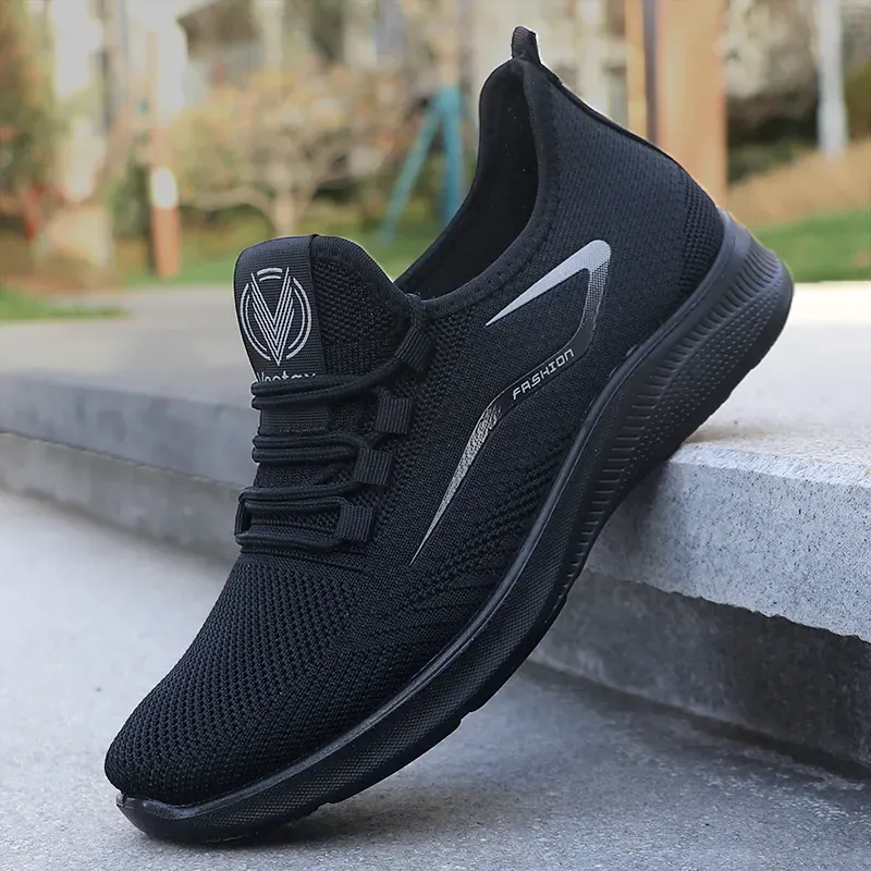 2025 Running Shoes For Men Mens Mesh Black Grey Blue Breathable Comfortable Outdoor Sports Casual Shoe Trainers Sneakers_desvips.com