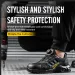 Safety Shoes Men Air Cushion Lightweight Work Sneakers Steel Toe Cap Indestructible Breathable PunctureProof Boots_desvips.com