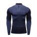 Men's Stand Collar Training Jacket With Hidden Pockets, Quick-Dry Outdoor Fitness Shirt For Fall Winter Workouts_desvips.com
