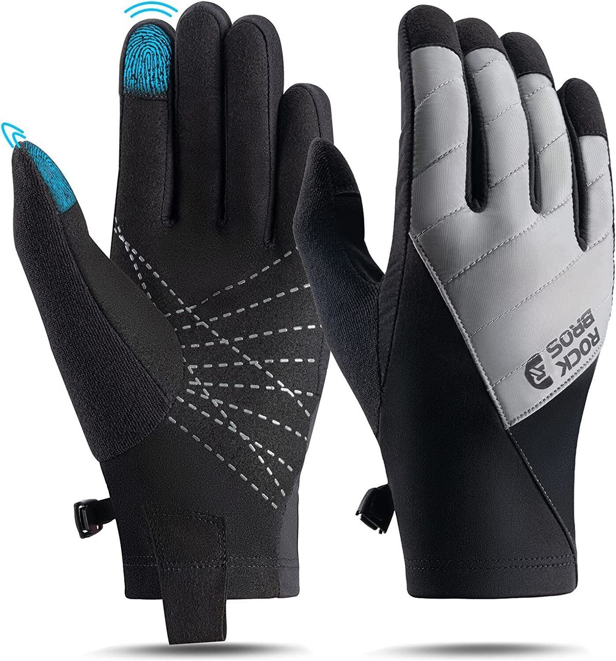 ROCKBROS Winter Cycling Gloves Gloves Touchscreen Warm Thermo Sports DHL_desvips.com