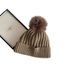001 Autumn Winter New Thickened Fleece Pom Outdoor Warm Skiing Hiking Pullover Women's Knitted Hat_desvips.com