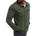 Men's Casual Classic Denim Jacket Slim Fashion Denim Coat_desvips.com