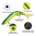 Johncoo Jointed Lure 25cm 105g Predators Bait 4 Sections Floating Wobblers Swimming Fishing Lure_desvips.com