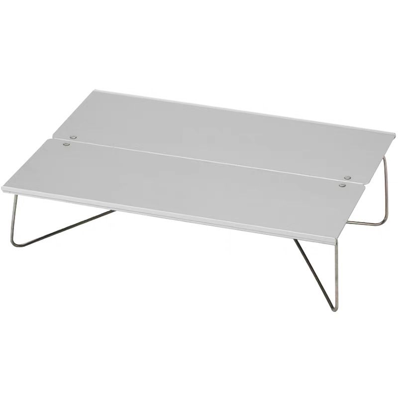 Ultra-Light Aluminum Folding Table - Instant 1-Second Setup Camping Desk For Picnics, BBQ, Fishing (Compact 29.8×21×7.5cm) With Carry Bag_desvips.com