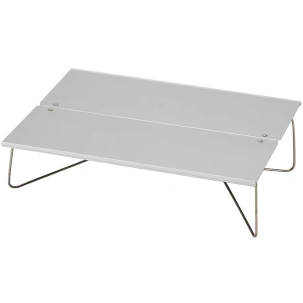 Ultra-Light Aluminum Folding Table - Instant 1-Second Setup Camping Desk For Picnics, BBQ, Fishing (Compact 29.8×21×7.5cm) With Carry Bag_desvips.com