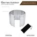 Outdoor camping stove stove windscreen Aluminum alloy with latch windscreen folding portable camping windscreen_desvips.com