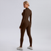 European And American Hot-Selling Winter Fleece-Lined Yoga Suit Long Sleeve Warm Outerwear Fitness Sports One-Piece_desvips.com