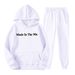New Hot-Selling Trendy Fashion Unisex Casual Hooded Fleece Sweatshirt Sports Set_desvips.com