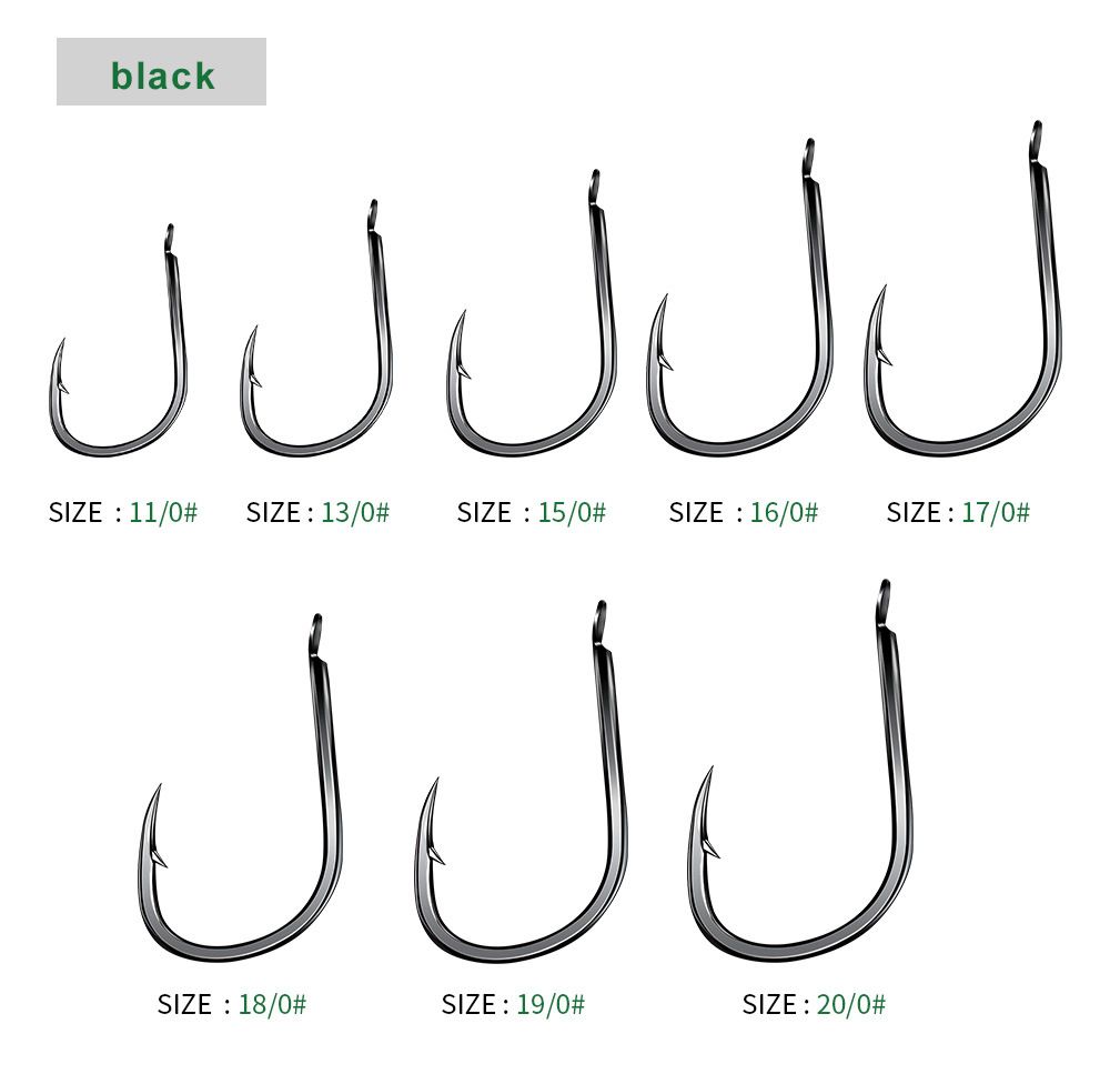 High Carbon Steel Plate Iseni Fish With Barbs Sea Crooked Mouth Long Handle Single Loose Hook Fishing Gear Accessories_desvips.com