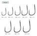 High Carbon Steel Plate Iseni Fish With Barbs Sea Crooked Mouth Long Handle Single Loose Hook Fishing Gear Accessories_desvips.com