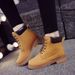 Autumn And Winter Padded Martin High Top Casual Work Boots, Large Size, , Outdoor Men's Short Boots Shoes_desvips.com