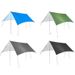 Canopy Tent Outdoor 3-4 Person Silver Black Coated Waterproof Sun Protection Beach Mat Camping Ground Cloth Integrated_desvips.com