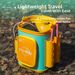 Thickened Transparent EVA Fishing Bucket, Hard Shell Live Fish Container With Rod Holders, Side Pockets & Mesh Lid For Lure And Small Fishing_desvips.com