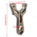 Stainless Steel Slingshot Silver Slingshot 11.5*6.8*1 Cm Suitable For Outdoor Competitions, Fitness Shooting, Hunting, Fishing And Games_desvips.com