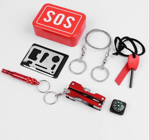 Hot Sale Outdoor Travel Earthquake Vehicle First Aid Kit Portable Emergency Survival Tool Emergency Equipment Set_desvips.com