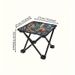 Portable Camping Stool, 10.6 inch Folding Stool for Outdoor Gardening, Fishing, Barbecue, Hiking with Carrying Bag_desvips.com