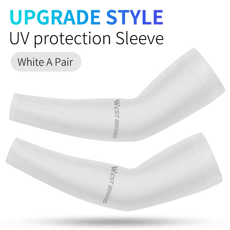 Ice Fabric Running Camping Arm Warmers Basketball Sleeve Running Arm Sleeve Cycling Sleeves Summer Sport Safety Gear_desvips.com