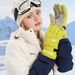 Couple's Warm Ski Gloves Snow Play Waterp Winter Student Riding Thickened Men Women Kids Five Finger Windp_desvips.com