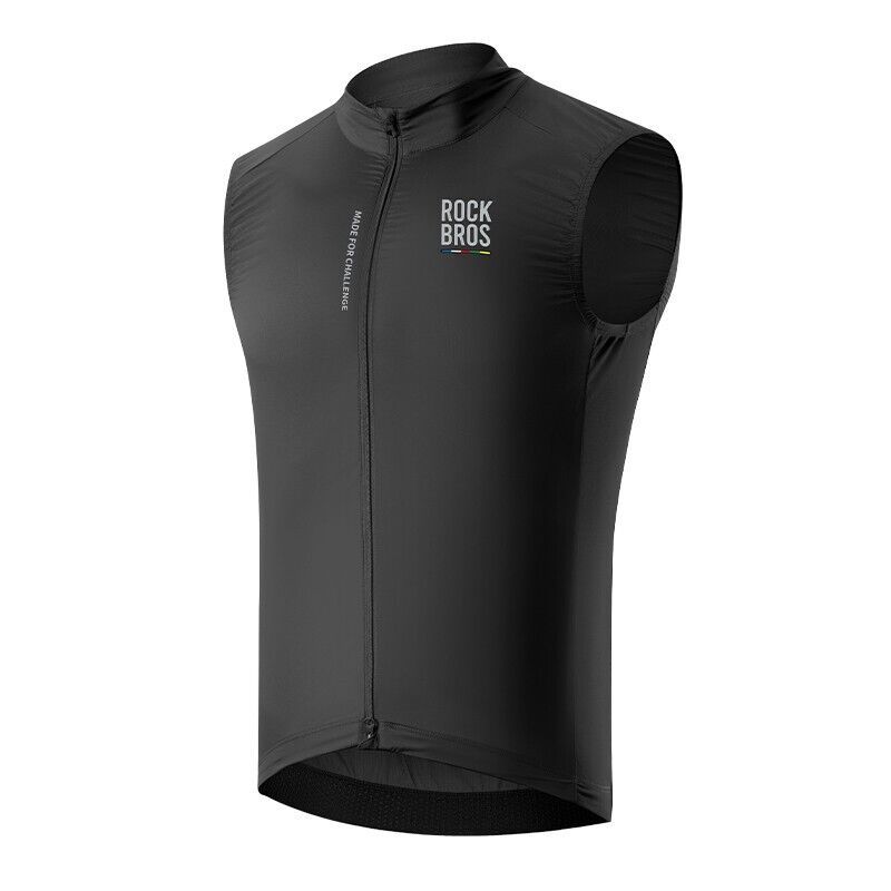 ROCKBROS Road To Sky Windproof Cycling Waistcoat Men Sleeveless Jacket Breathable_desvips.com