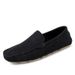 New men's casual foot set bean shoes comfortable soft soled driving leather shoes_desvips.com