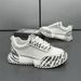 2026 Fashion Sneakers Jogging Shoes Youth/Men PU+Mesh Splicing Low Top Lace-Up Breathable Heighten Non-Slip Wear-Resistant Running Shoes_desvips.com