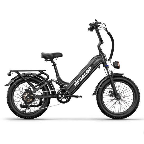 TIFGALOP XC20 Adult Electric Bicycle, 20-inch Wide Tires, 48V 20Ah Battery, Dual Shock Absorbers, Max Range 50-150km E-Mountain Bike_desvips.com