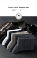 Antibacterial Cotton Mid-leg Socks Four-season Business Breathable, Sweat-absorbing, And Odor-proof Cotton Men's Socks_desvips.com