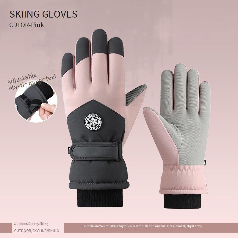 Women's & Men's Winter Ski Gloves - Waterproof, Windproof, Thermal Insulated With Fleece Lining For Snowboarding, Cycling & Outdoor Activities_desvips.com