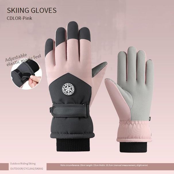 Women's & Men's Winter Ski Gloves - Waterproof, Windproof, Thermal Insulated With Fleece Lining For Snowboarding, Cycling & Outdoor Activities_desvips.com