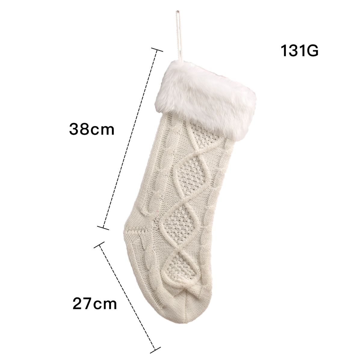 001 Qiaochi New Decoration Plush Knitted Christmas Children's Holiday Socks Gift Bag Pendant_desvips.com