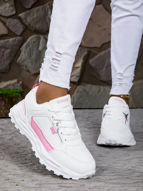 Sneakers Women Lace Up Flats Ladies Outdoor Running Walking Shoes Comfortable Breathable Female Footwear Big Size_desvips.com
